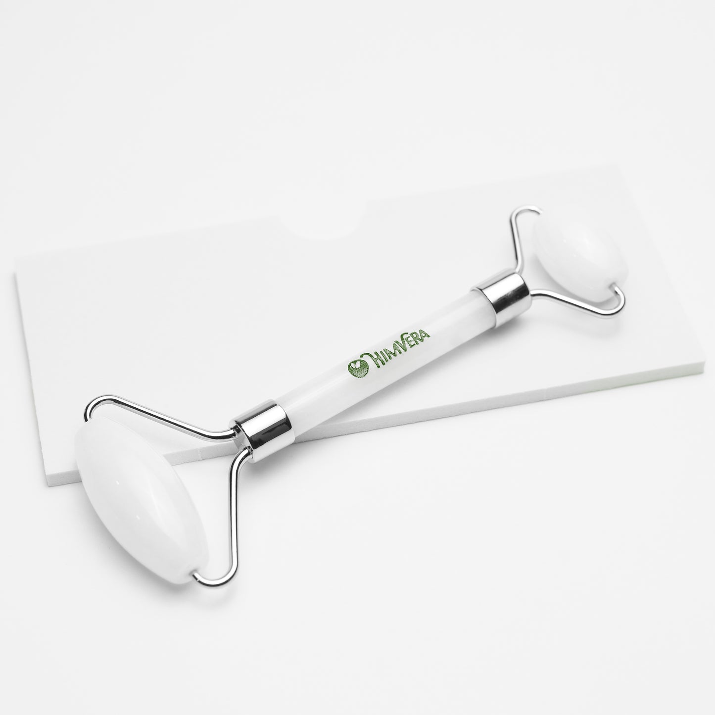 Himvera White Crystal Jade 2-Headed Roller