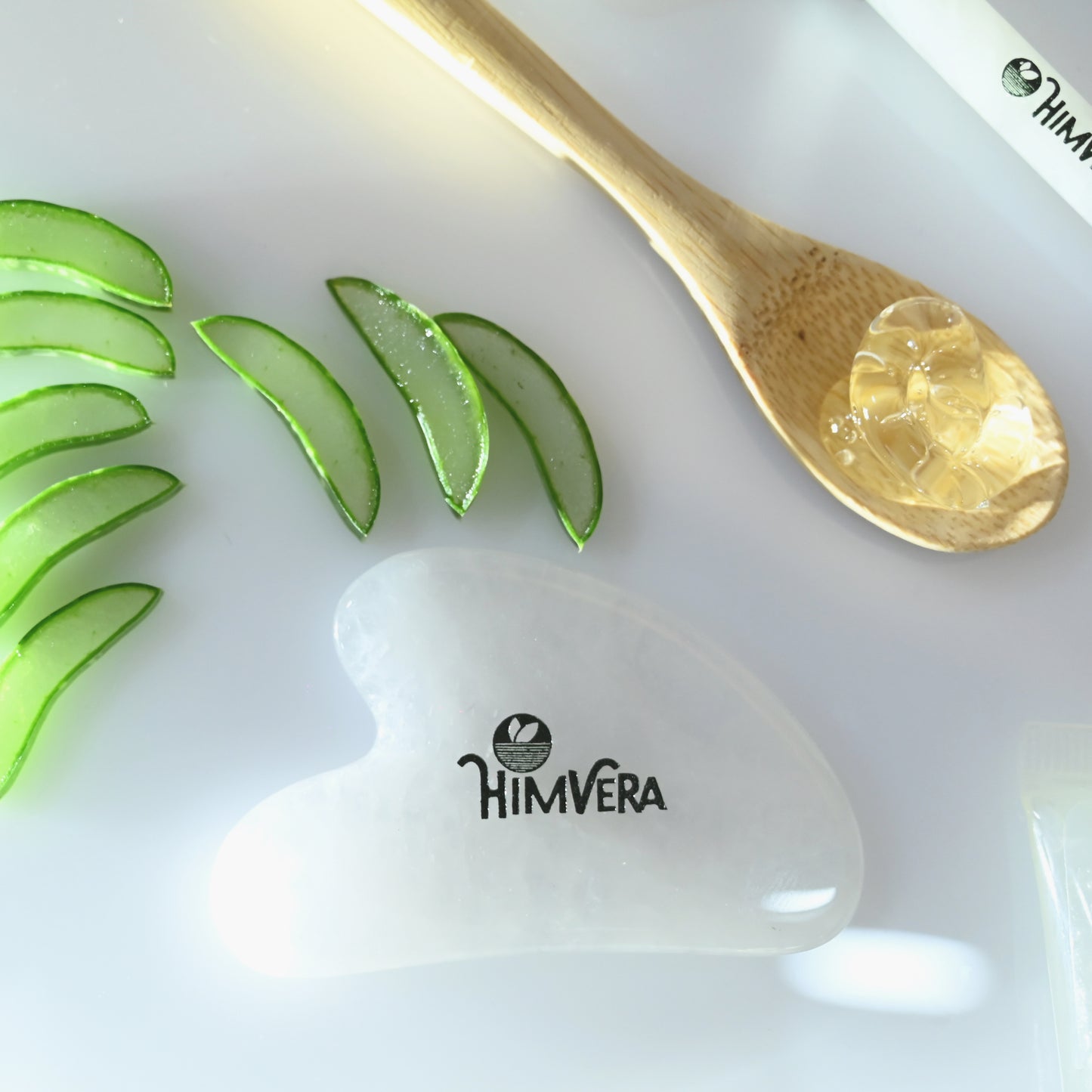 Himvera White Crystal Jade Gua Sha